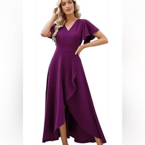 Elegant Purple Women's Dress